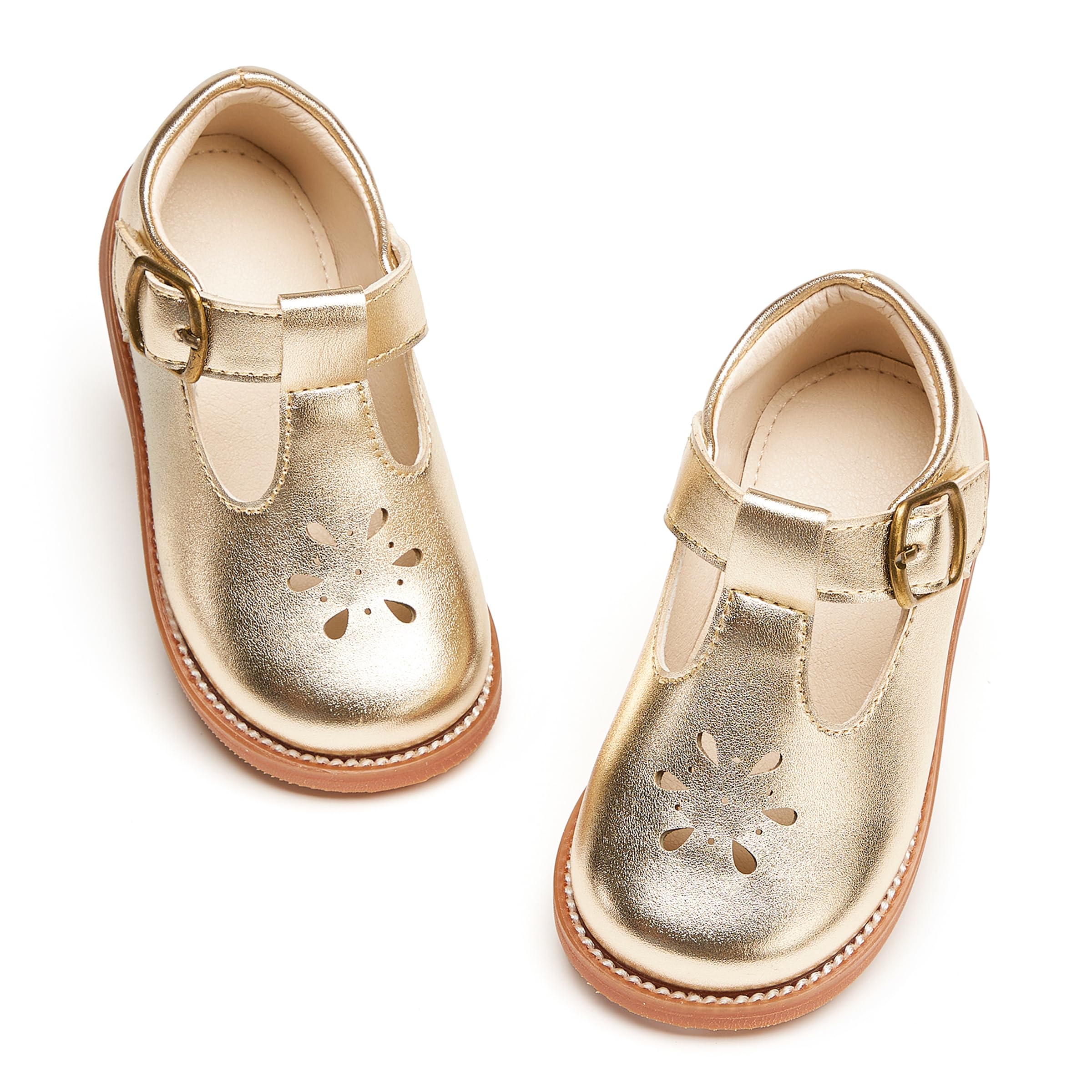 PHIRAMIN Toddler Girl Mary Jane Dress Oxford Shoes-Little Girl School Uniform Shoes for Wedding Party