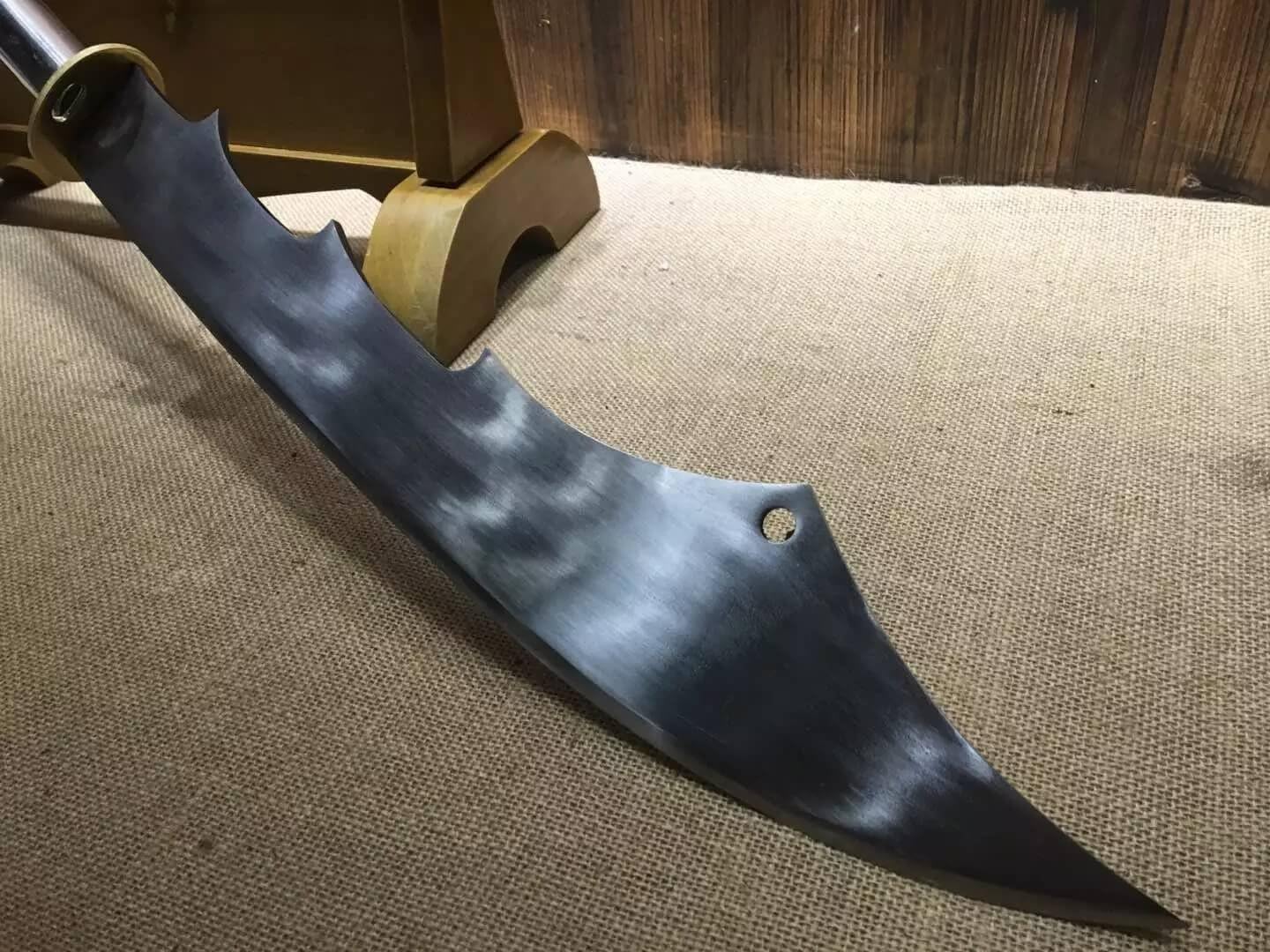 Kwan dao,Guandao,Forged High Carbon Steel Blade,Stainless Steel Rod,Martial Arts Equipment