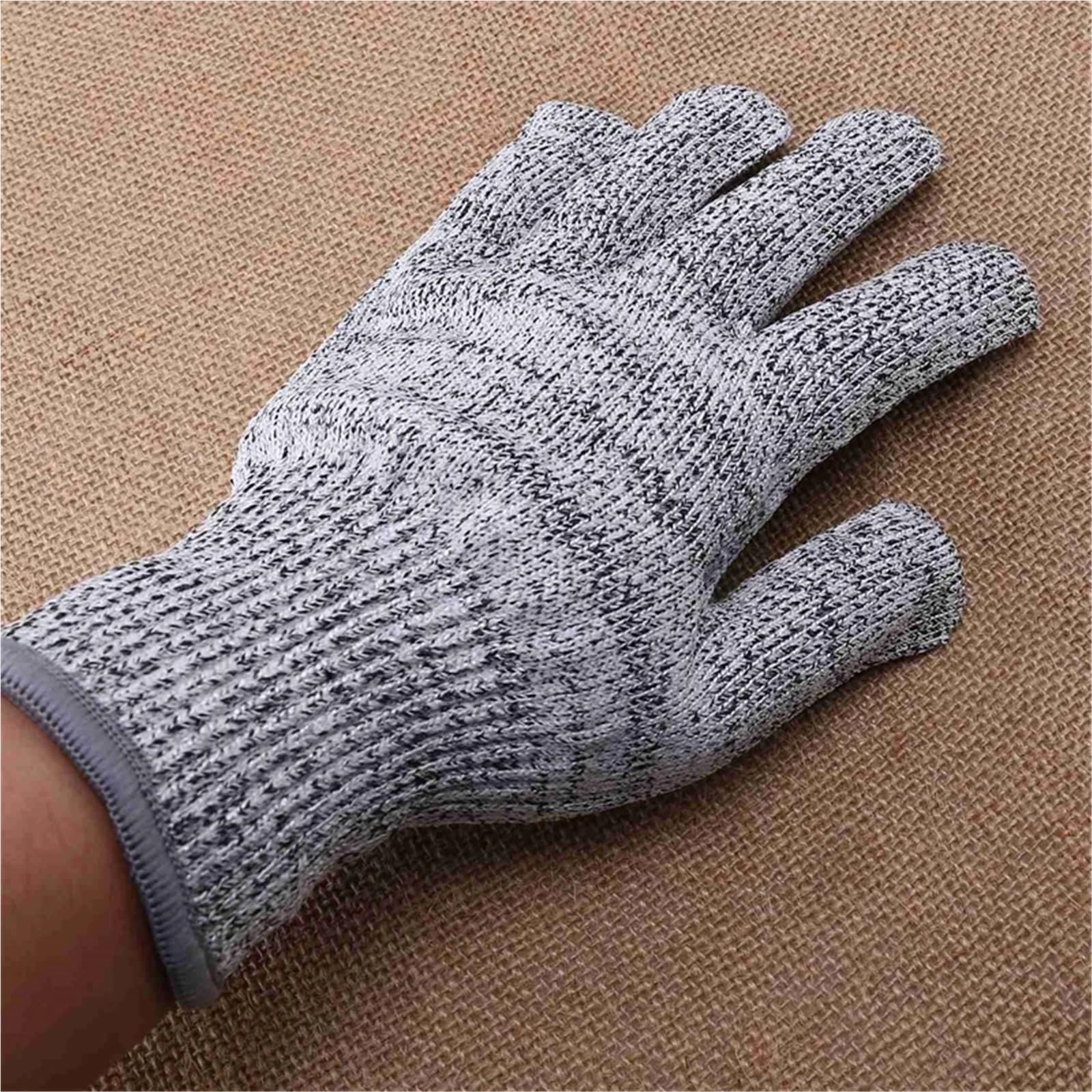 Guanti Anti Taglio, 1 paio di guanti antitaglio di livello 5 for uso alimentare, protezione e mani, guanti da cucina antitaglio for sgusciare le ostriche