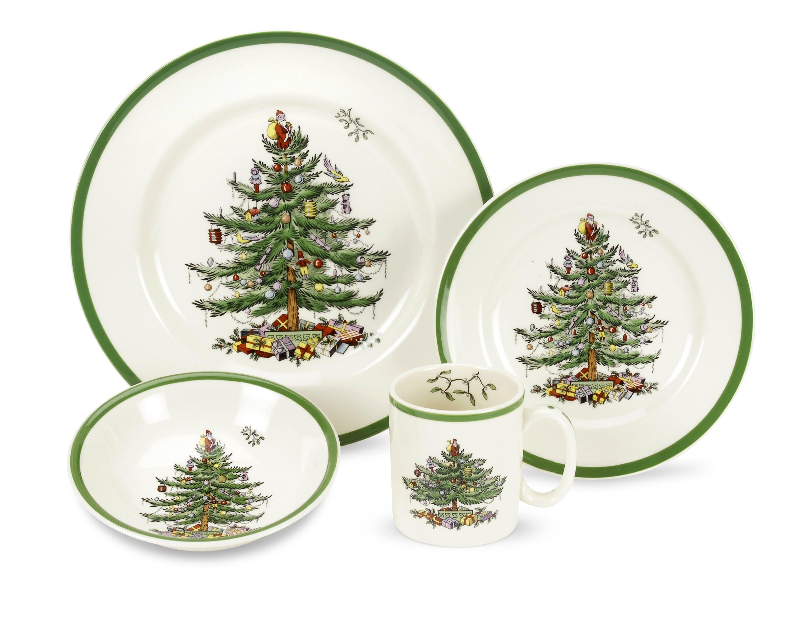 Spode Christmas Treeシリーズ　12ピースセット Amazon.com | Spode Christmas Tree 12-Piece Dinnerware Set