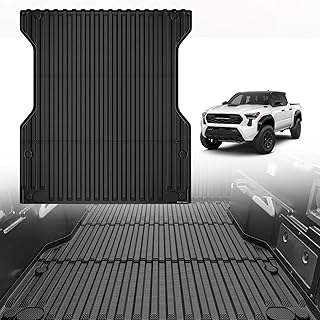 TripleAliners Truck Mat Compatible with 2024-2026 Toyota Tacoma 5FT Accessories, Truck Bed Mat Heavy