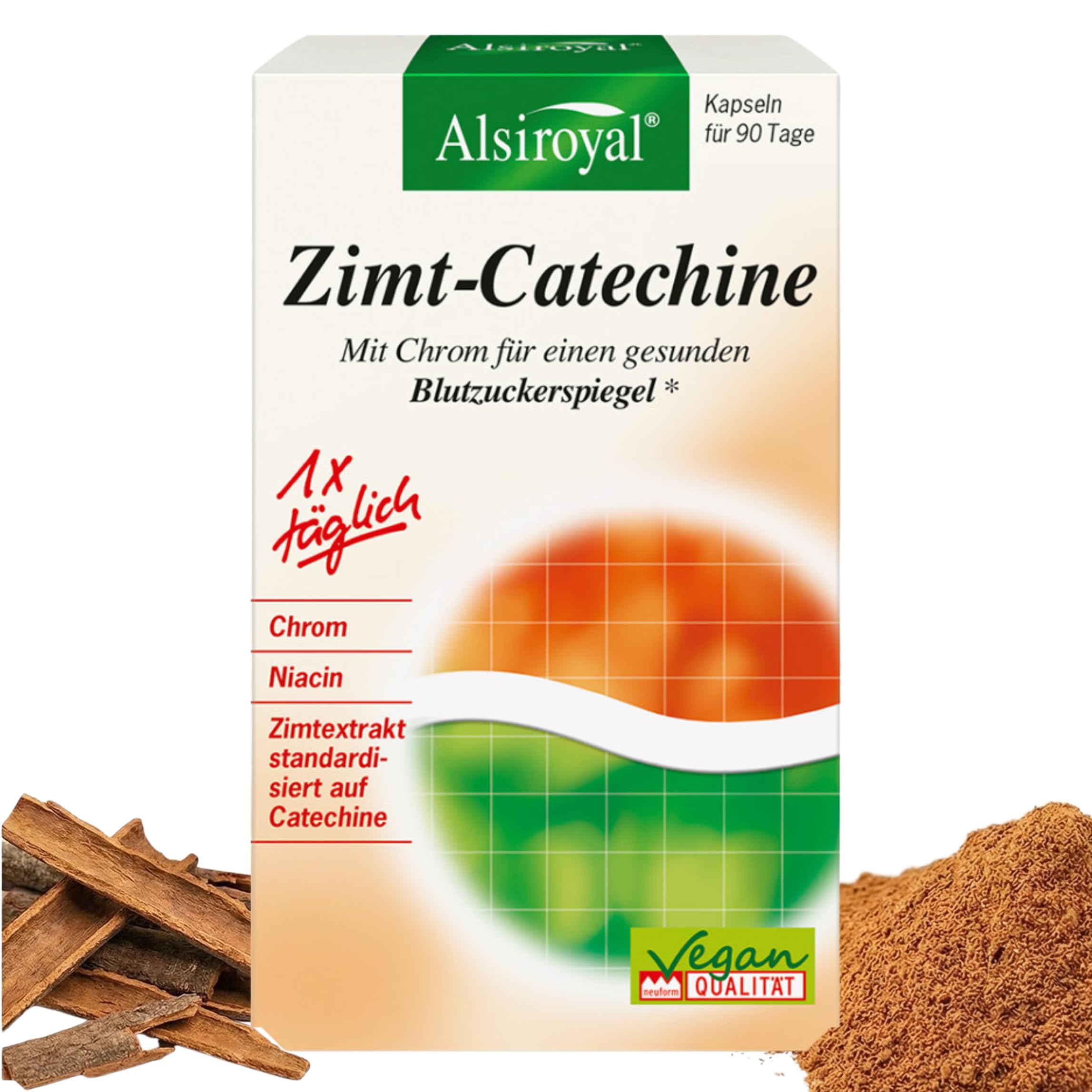 Alsiroyal Zimt-Catechine Kapseln Produktbeschreibung