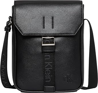 Calvin Klein Cargo Flap Reporter Men's Bag, Black, One Size