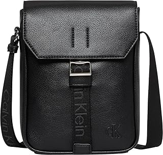 Calvin Klein Cargo Flap Reporter Erkek Çanta, Siyah, Tek Beden
