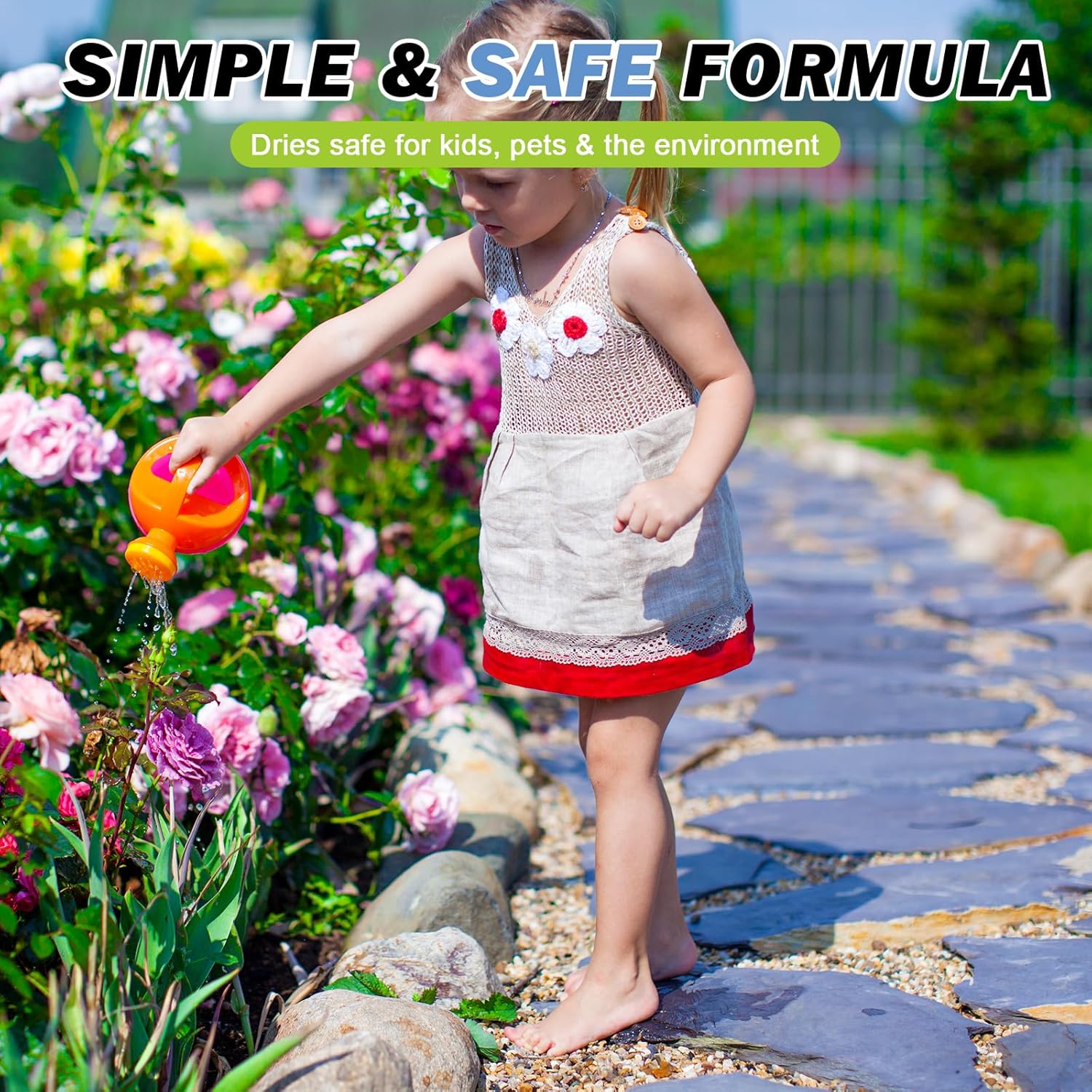 Teexpert Rock Glue for Landscaping: 1 Gallon New 2026 Formula Ready-to-Use Gravel Glue for Pea Gravel, Stones, Pebbles, River Rock – Strong Adhesion for Outdoor Landscape, Driveways Edge, Patio, Yard