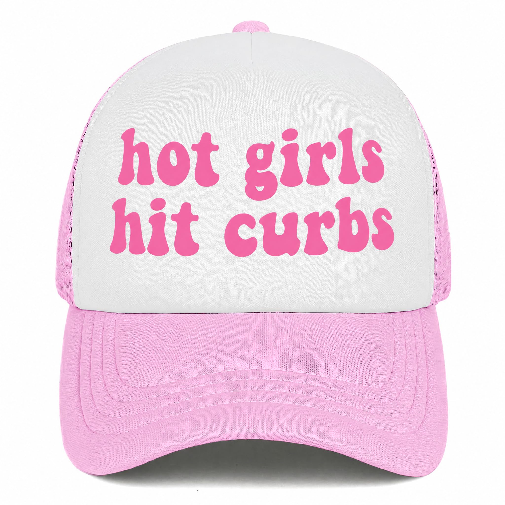 You Find It Offensive? I Find It Funny Trucker Hats for Women Pink Men Funny Slogan Pink Hats for Men