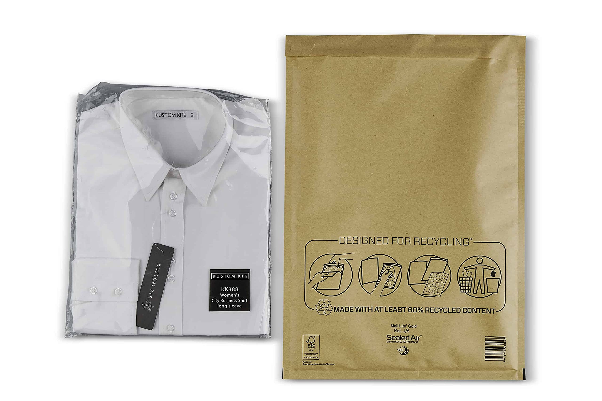 Mail Lite J/6 (300 x 440mm) Bubble Padded Envelope - Gold (Box of 50)