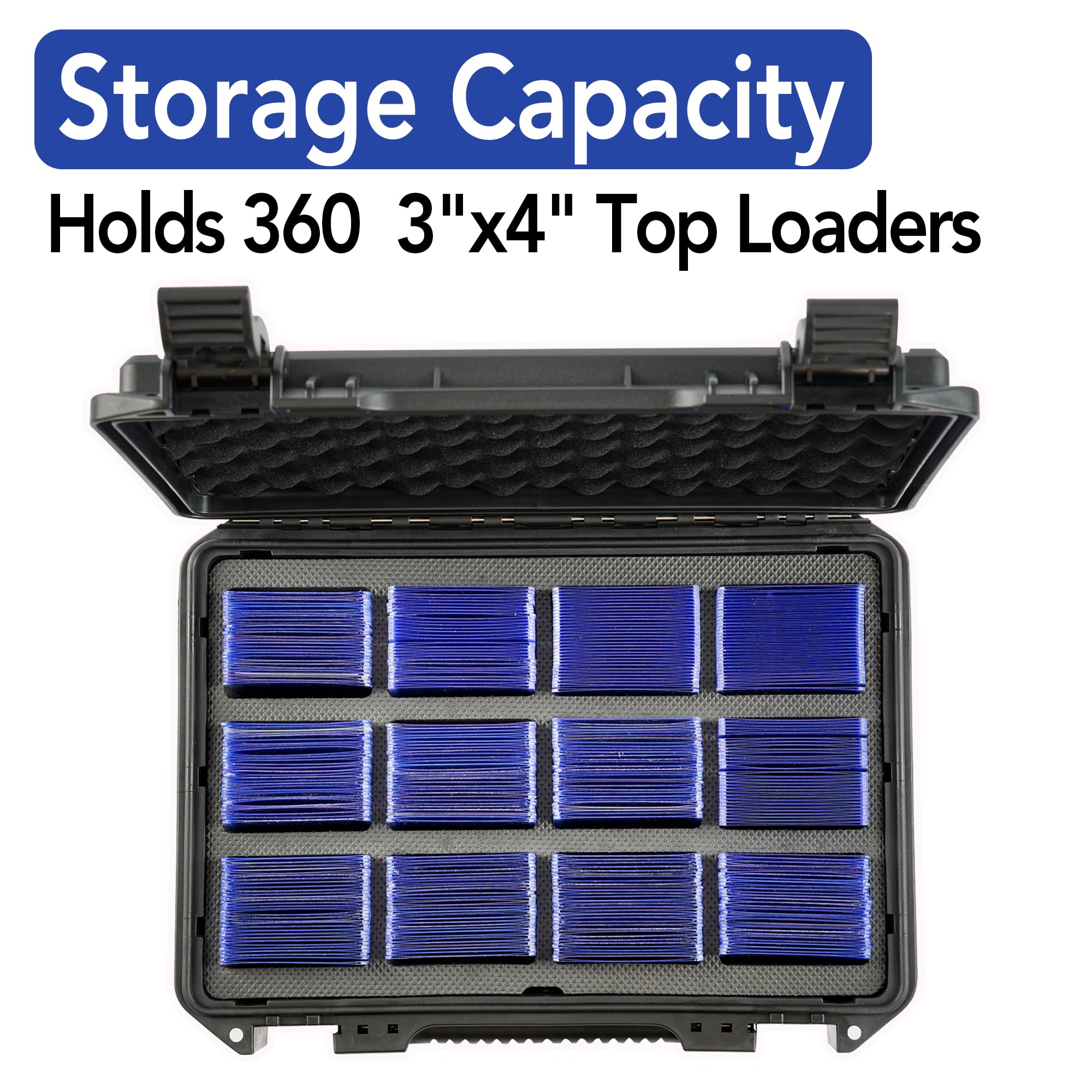 BOMIIPOR Toploader Storage Box, Holds 360+ Top Loaders - Premium Top Loader Case for 3