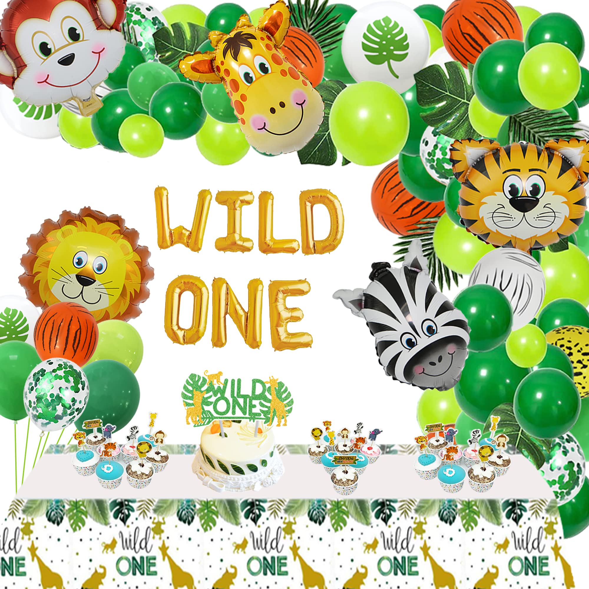 Buy JoyBo Wild One Birthday Decorations,Safari First Birthday