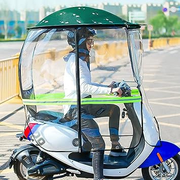 Electric Car Canopy Umbrella Cover Motorcycle Rain Cover Mobility Scooter Waterproof Cover Universal Outdoor Rain Protection for Vehicles