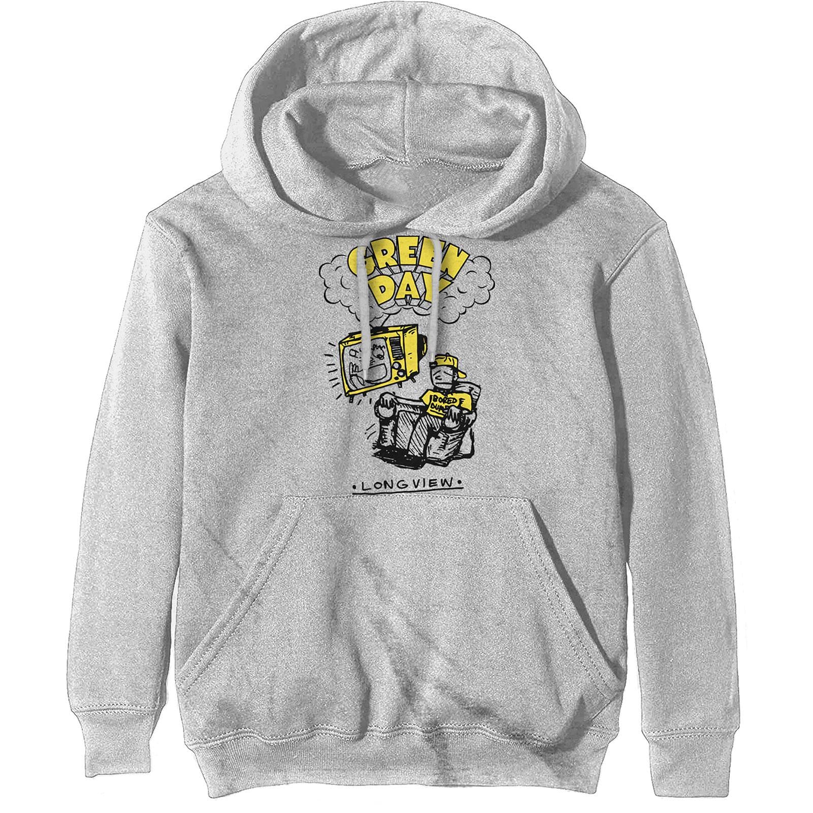 Rock Off Green/White Day - Longview Doodle - Pullover Hoodie - Cotton - Size Xs - Officially Licensed Merch