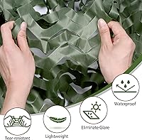 Vista 2 de Red de Camuflaje Red de Camuflaje 20x20 10x20 10x10 Rollo a Granel Lona de Camuflaje de Arpillera Red de Sombra para Puesto de Caza Cumpleaños