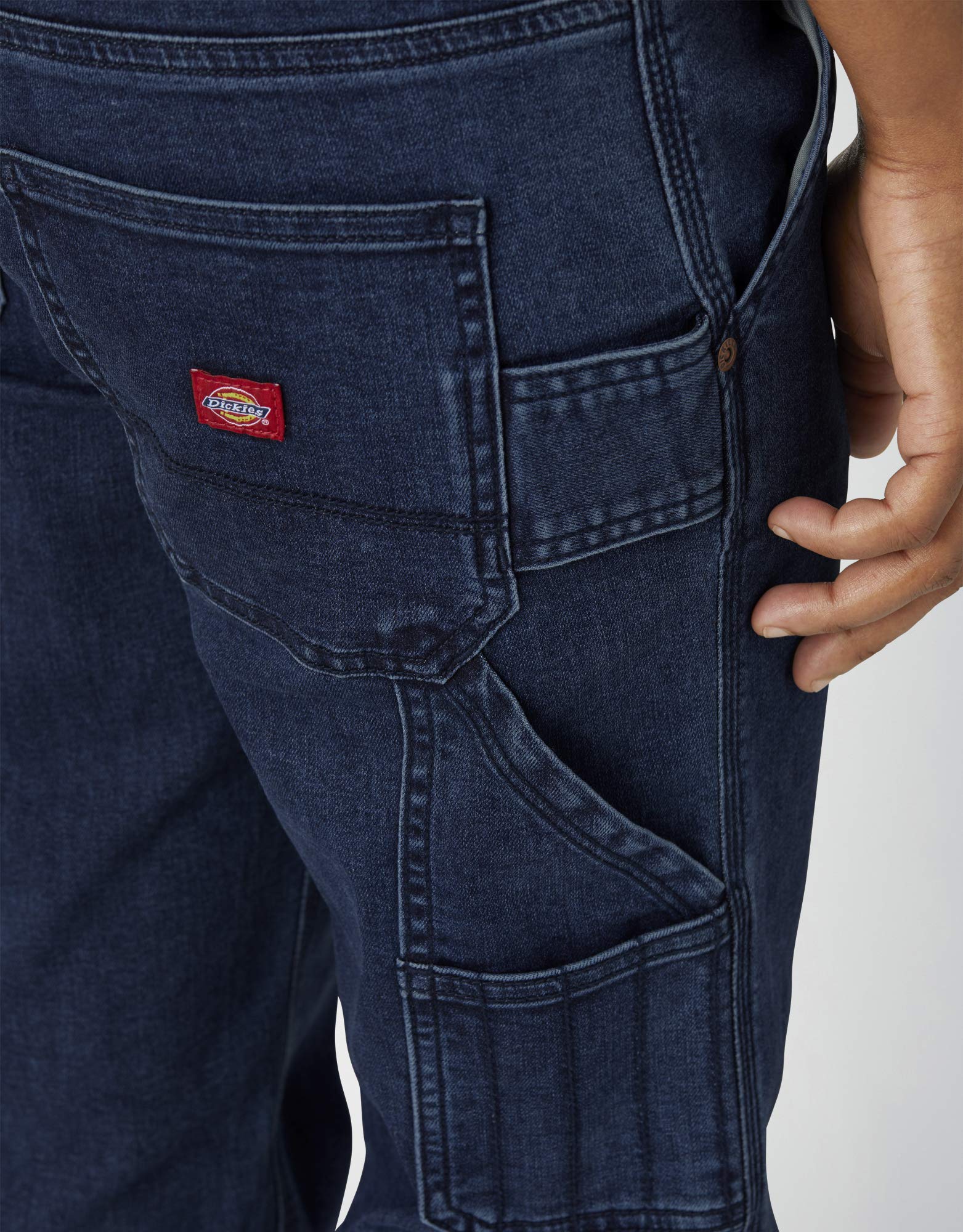 Dickies Damskie spodnie dżinsowe Carpenter Straight Casual, Ciemny kamień do mycia, 40