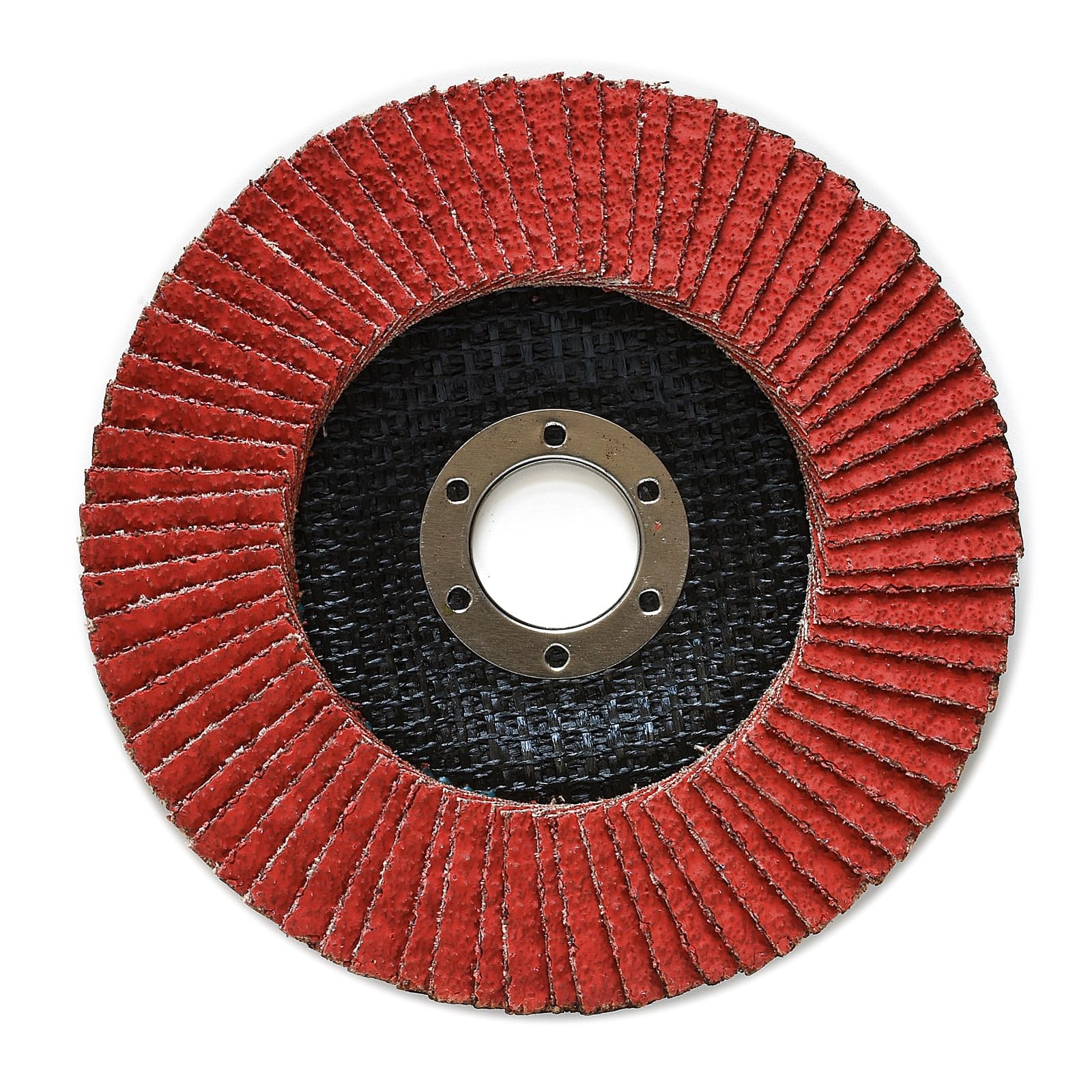 Lot de 10 disques à lamelles professionnels en céramique - 125 x 22,2 mm - Grain 40 - Pour métal et acier