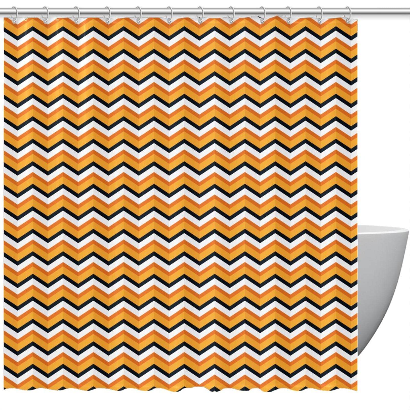 Rideau de douche imperméable fini les éclaboussures rideau lavable 183x183 cm triangles