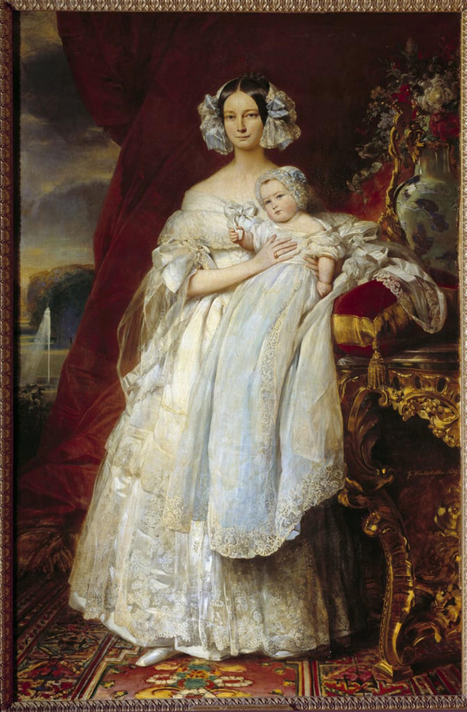 Cuadro de pared sobre lienzo con el cuadro de Helene Louise de Xaver Winterhalter 60x90 5