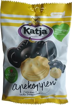 Katjes Licorice | Katjes Monkeys | Licorice Banana Flavored Candy | Dutch Licorice | 10.5 Ounce