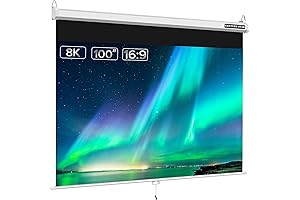 100 Inch Auto-Locking Pull Down Projector Screen