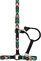 Vista 2 de Cabestro de Nylon para Caballos, Cinta con Patrón, Cabestros Ajustables para Barbilla y Garganta para Caballos, Equipamiento Equino