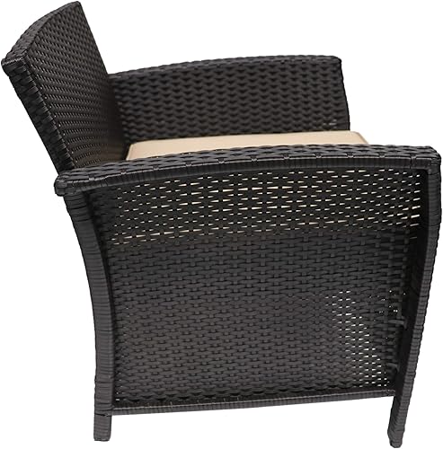 Miniatura 7 de Christopher Knight Home Tori - Juego de 2 sillas de mimbre para exteriores, color marrón y marrón