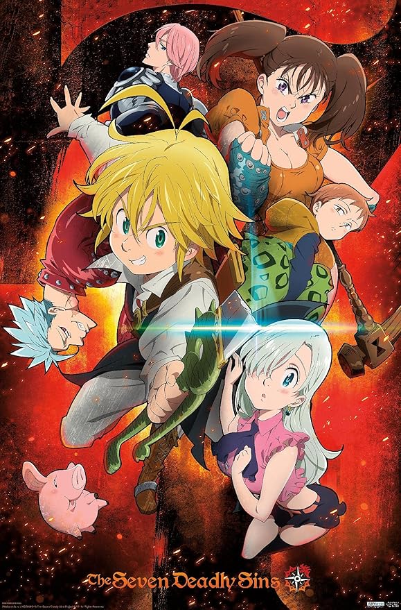 A New Free Gacha Game is Coming to PS5 and PC 9 81Yo88lPugS. AC SY879 The Seven Deadly Sins - Characters Wall Poster, 34L x 22.4W, Unframed Version
