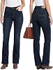 Jeans Bootcut de Tiro Medio para Mujer de NY Threads, Algodón Rico en Denim, Ajuste Regular, Largo de 32 Pulgadas 1
