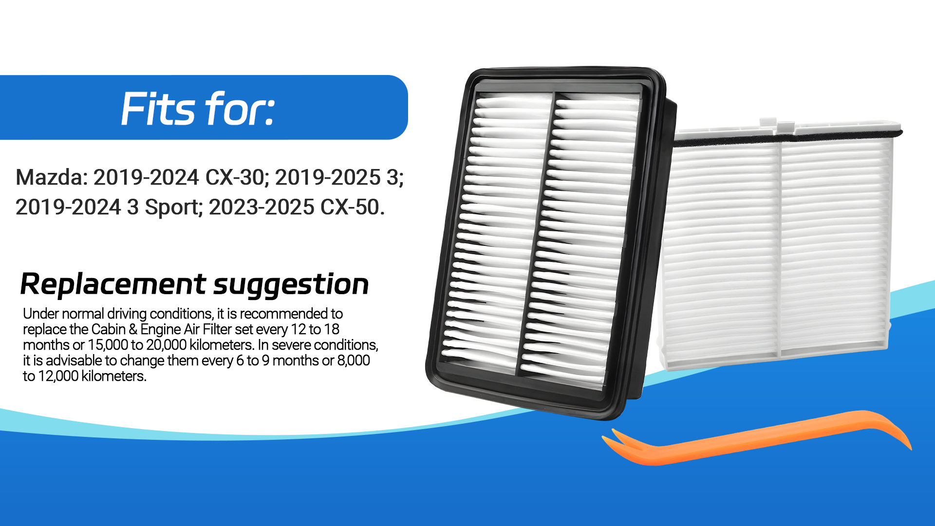 Amazon.com: Engine and Cabin Air Filter BDGF-61-J6X PAH9-13-3A0A