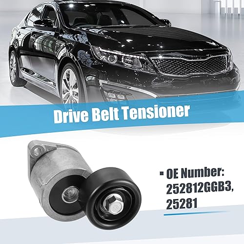 Miniatura 2 de X AUTOHAUX Conjunto de polea tensor de correa 252812GGB3 para Kia Optima 2016-2020 para Kia Sorento 2016-2020 Tensor Serpentine