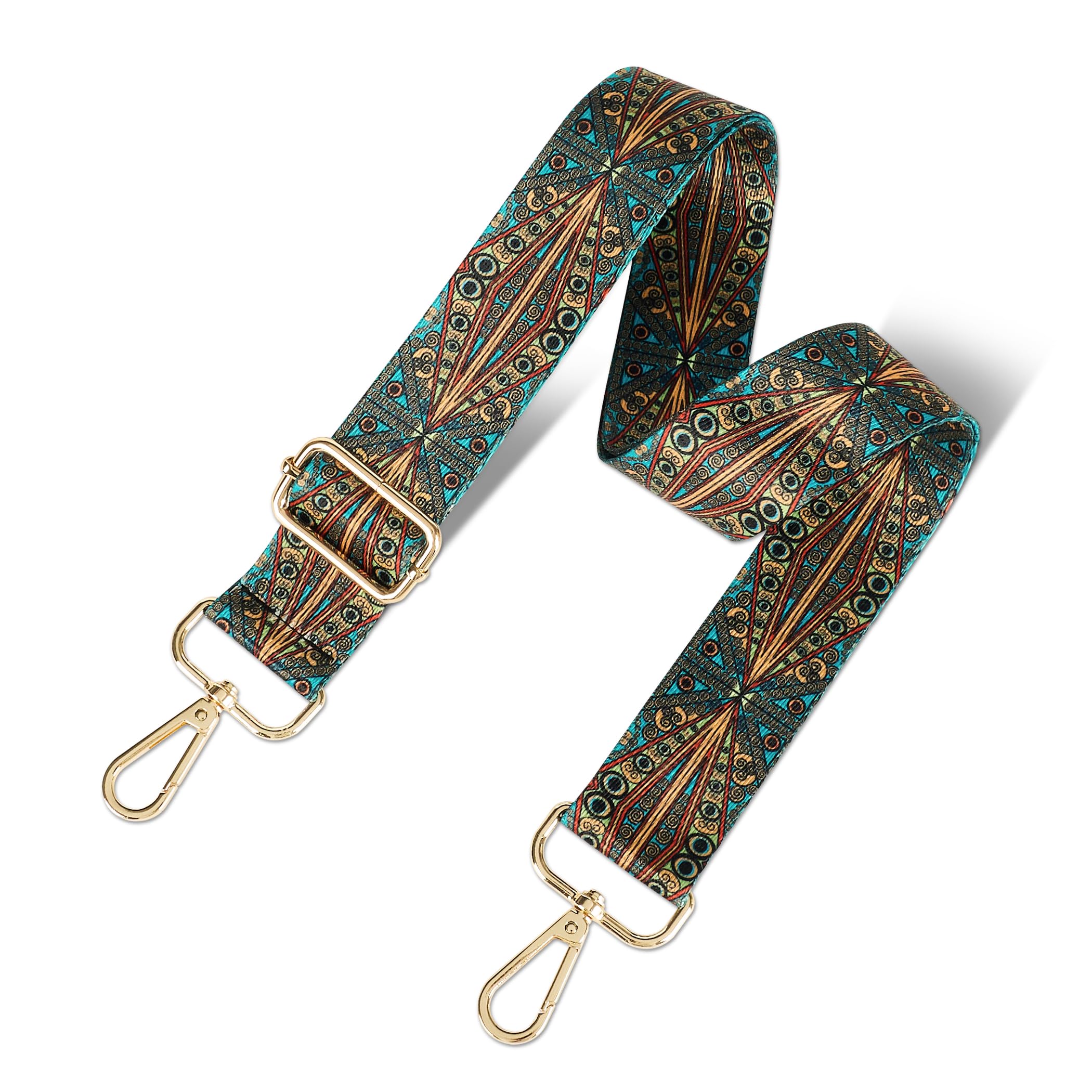chushui Colorful Pattern Purse Strap, Wide Crossbody Bag Strap Replacement