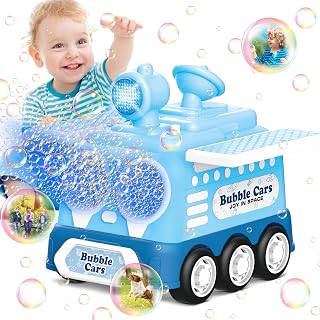 Bubble Machine Car Toys for Toddlers: Outdoor Toys for Toddlers 1-3| 20000+ Bubbles Per Minute Bubble Machine Blaster for Kids| Birthday Gift for Boys & Girls, Perfect for Party Favors Christmas