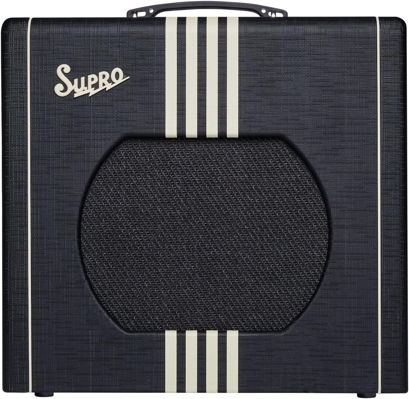 Supro Delta King 12 1x12-inch 15-watt Tube Combo Amp - Black and Cream