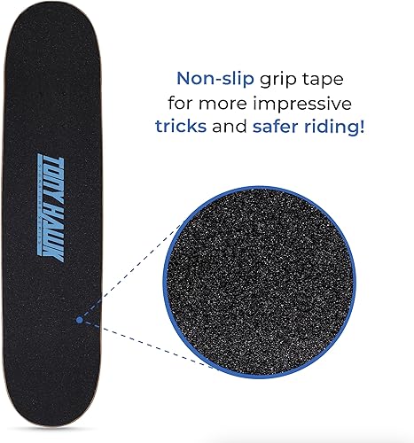 Miniatura 29 de Tony Hawk 31" Skateboard - Signature Series 1 Skateboard with Pro Trucks, Full Grip Tape, 9-Ply Maple Deck, Ideal for All Experience Levels Cool Bird
