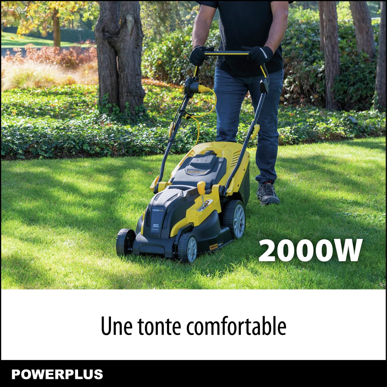 POWERPLUS Tondeuse electrique 2000W 42cm - Mulching