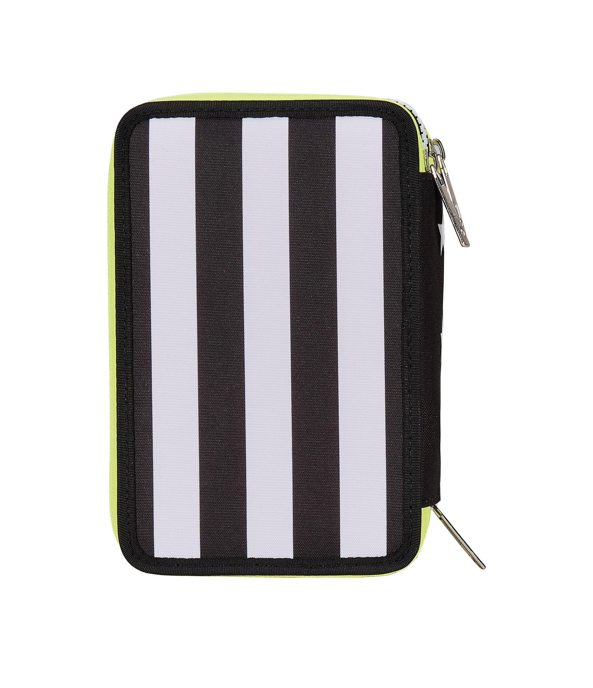 Seven Astuccio Scuola 3 Scomparti, F.C. JUVENTUS Calcio - WIN IS THE RULE, Bianco Nero - Portapenne Multi Scomparto Con Matite, Penne e Colori, Accessori Zaino, Zaino Scuola - Astuccio Bambino