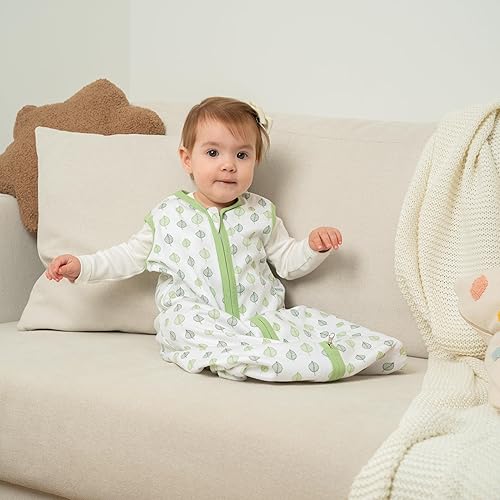 Miniatura 6 de Saco de dormir para bebé de 6 a 12 meses, manta portátil para bebé, saco de dormir de algodón transpirable, paquete de 2 sacos de dormir para niño y