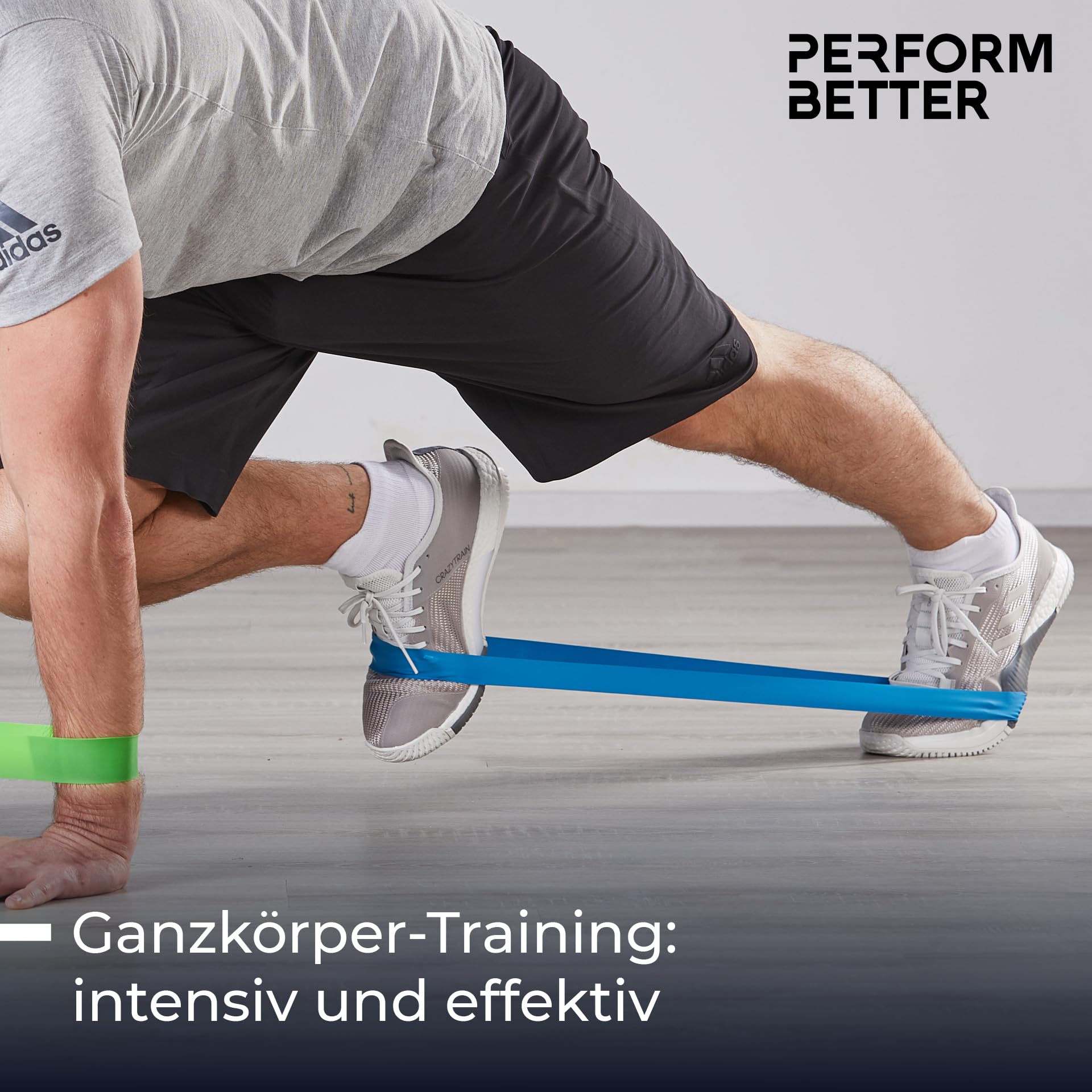 PERFORMBETTER+ Minibands 10er Set, Vielseitige Fitnessbänder für effektives Ganzkörpertraining im Bereich Kraft und Ausdauer, Stärken