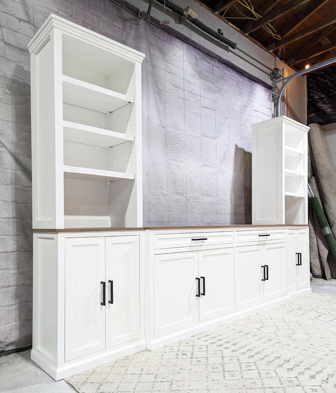 Bookcase | Bookshelf | Dining Room Hutch | Storage Cabinet for Bedroom, Living Room, Home Office(WHITE)