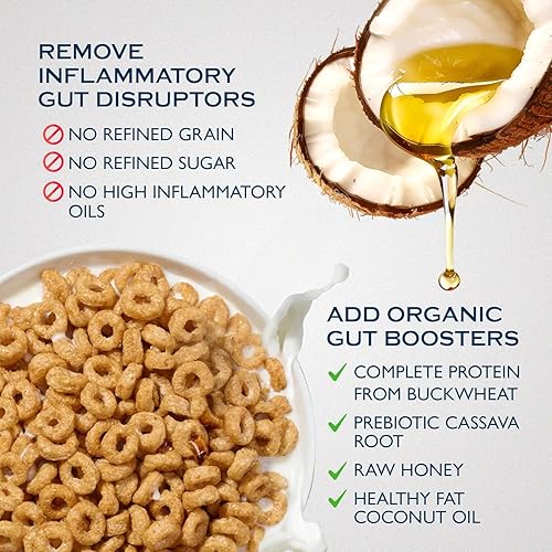 Miniatura 4 de Lovebird Paquete de 3 cereales sin azúcar sin gluten, cereales orgánicos sin cereales, sin lácteos, sin azúcar, sin refinado, bocadillos saludables