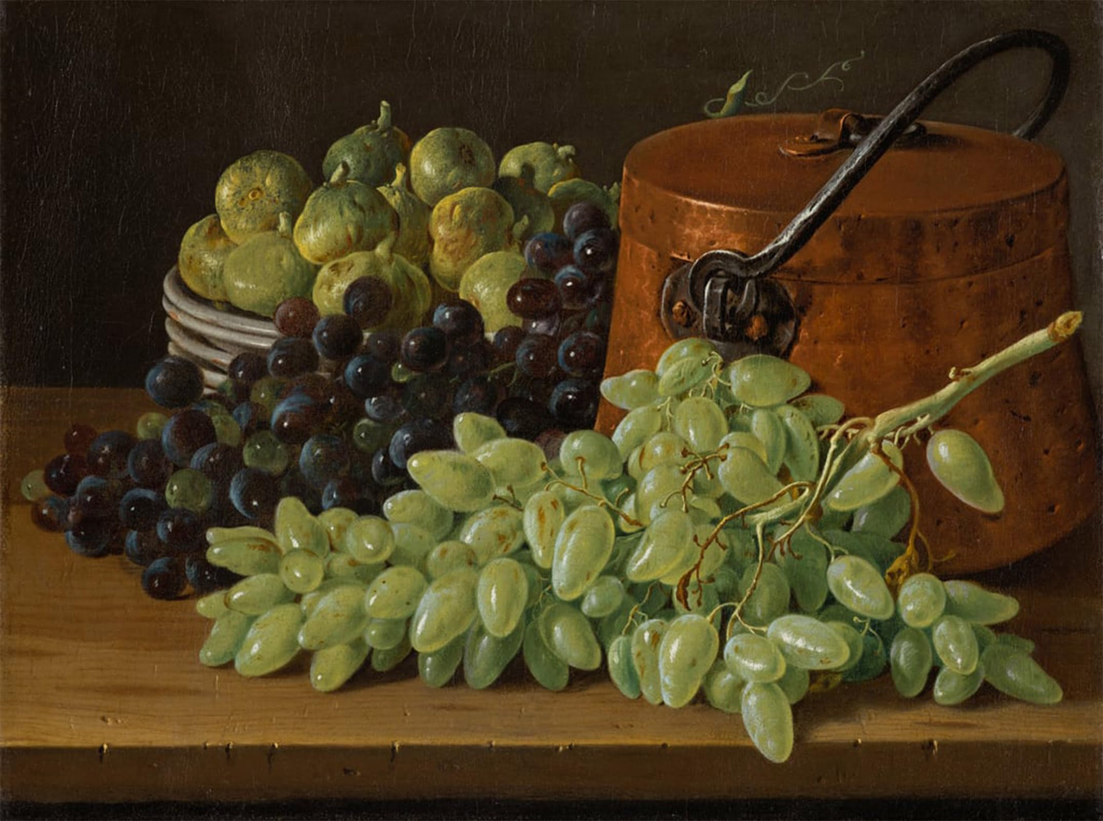 ARTXLXXBN Famous Print Painting Colorful Art Print Still Life of Animales Oranges and Garlic by Luis Egidio Melendez Canvas Art Decorations for Home Decor 60x90cm