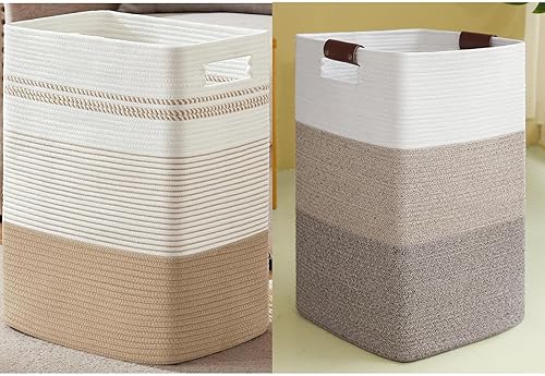 SIXDOVE Cesta para ropa sucia 90L & 76L (juego de 2)