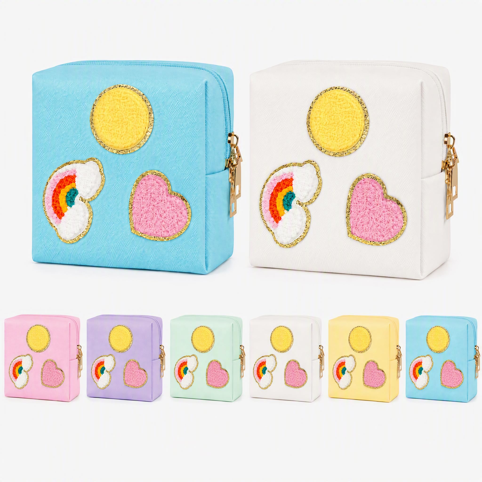 Paquete de 2 bolsas de periódico, bolsa de almacenamiento de servilletas sanitarias de piel sintética para forros femeninos, tampones y almohadillas reutilizables, bolsas funcionales para toallas
