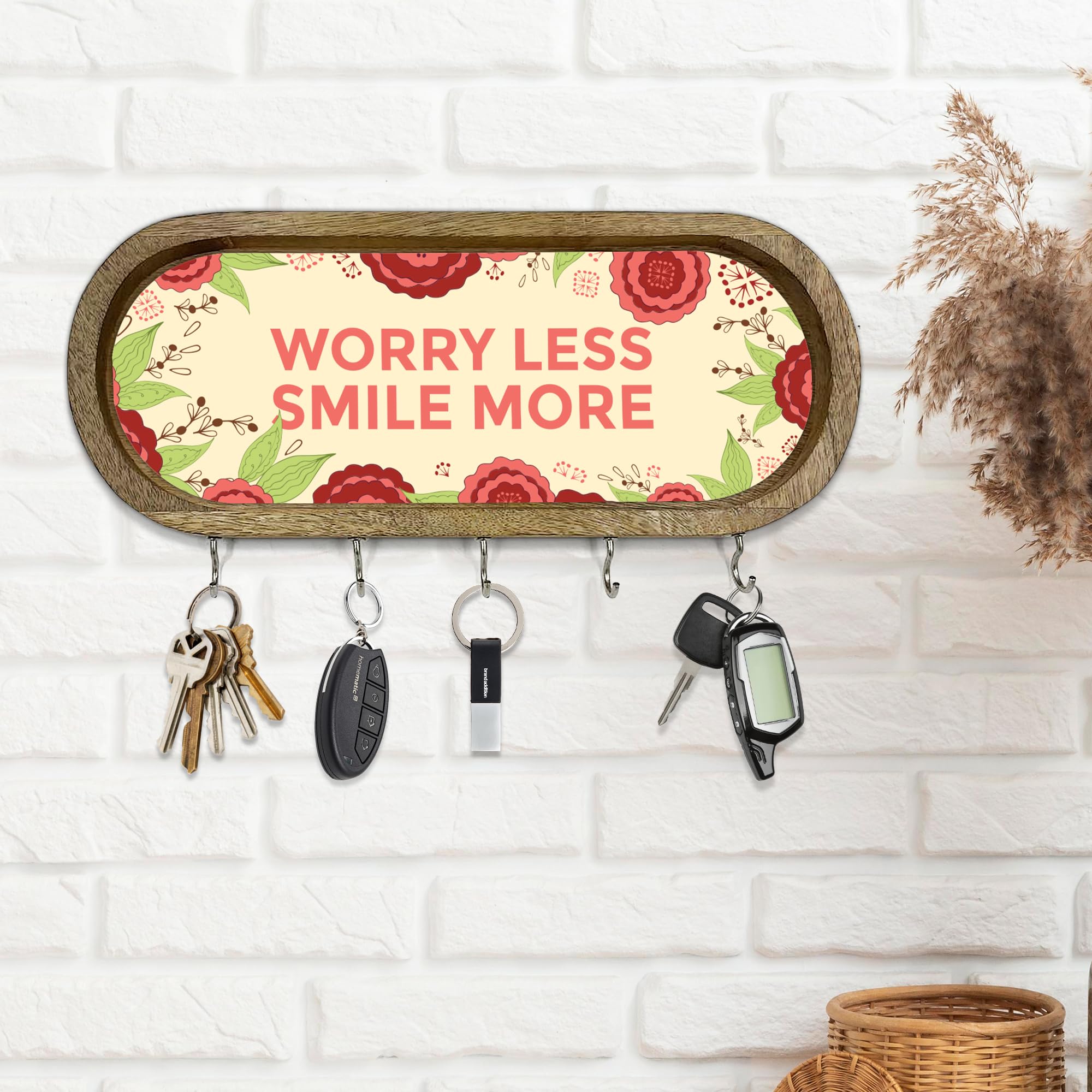 RAG28 Wooden Wall Mounted Key Stand | Key Holder for Home | 5 Hooks, KD6 (B0CYL871G5) Amazon Price History, Amazon Price Tracker