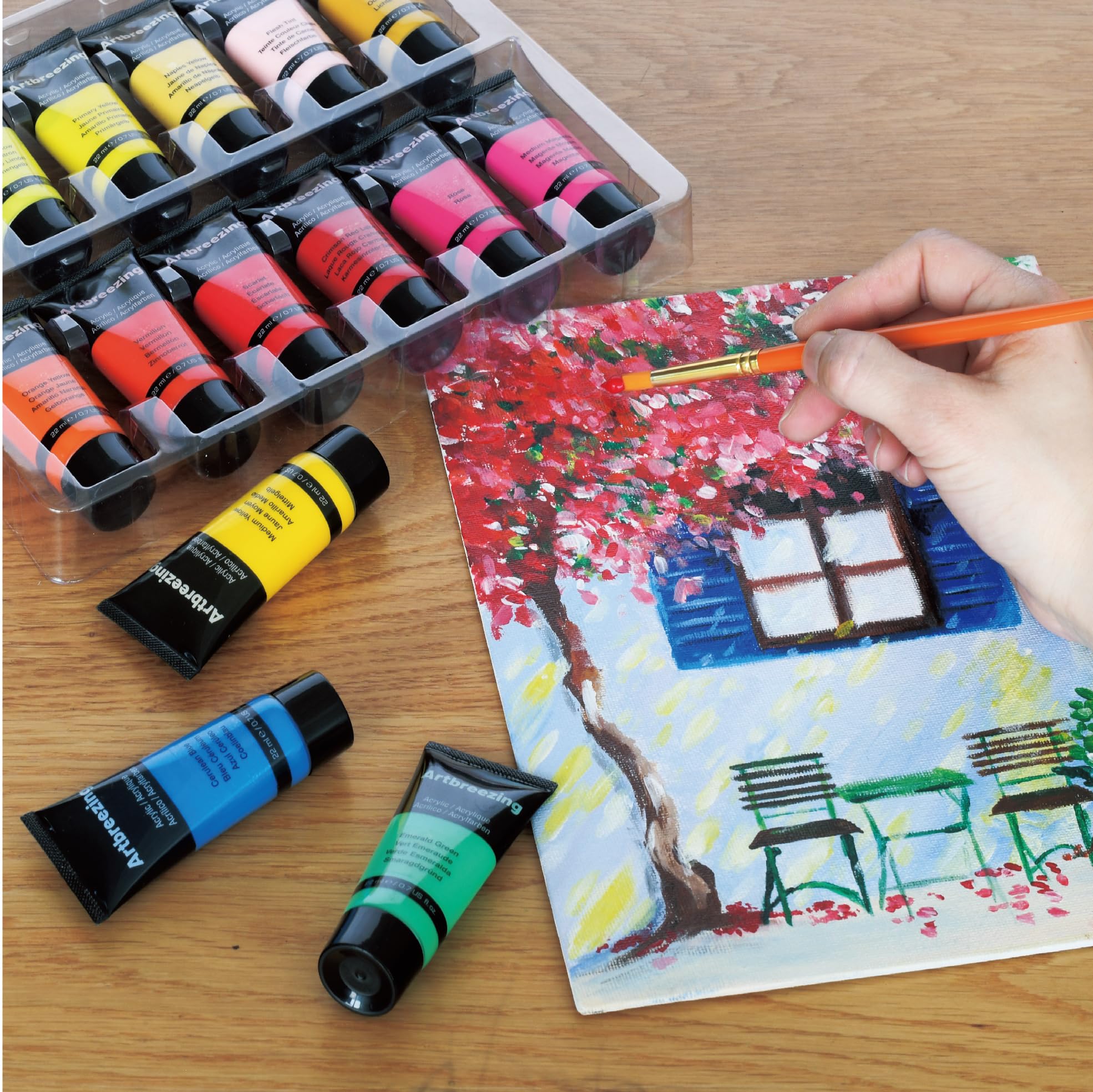 48 Color Acrylic Paint Set - Artist Supplies -7