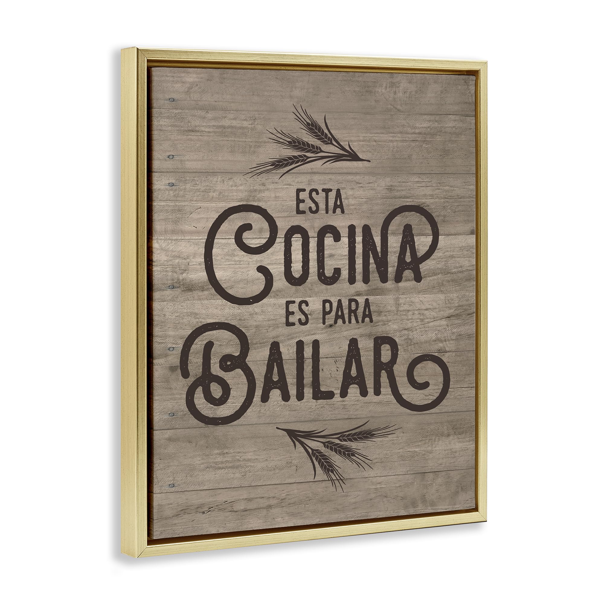 Stupell Industries Cocina Para Bailar - Tela da parete con cornice