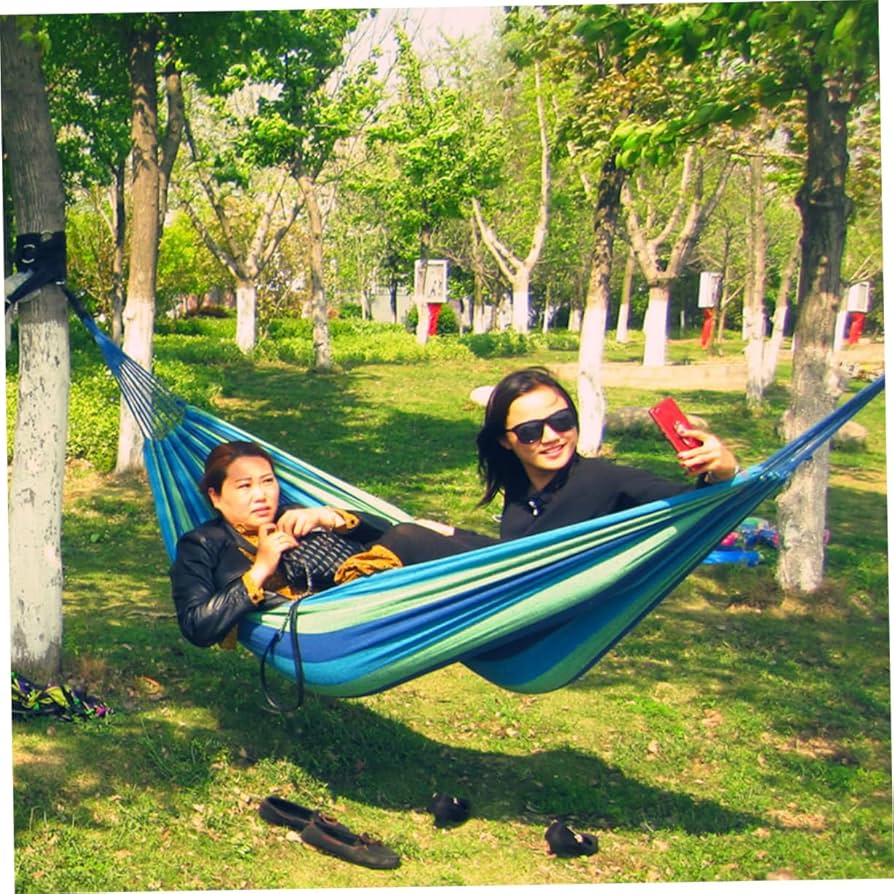 the Hammmockのハンモック 1 Set Hammack Outdoor Travel Hammock Camping Hammock Double