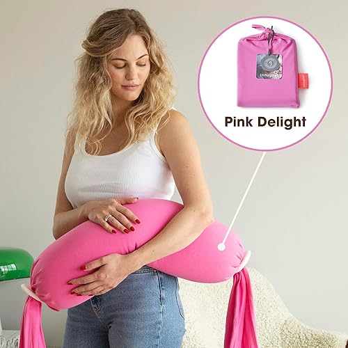 Miniatura 7 de bbhugme Funda de almohada de lactancia, tela de jersey de algodón, se adapta a la almohada de lactancia para lactancia, alimentación con biberón y