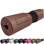 FITGIRL - Squat Pad and Hip Thrust Pad for Leg Day, Barbell Pad Stays in Place Secure, Thick Cushion for Comfortable Squats Lunges Glute Bridges, Olympic Bar and Smith Machine (Deluxe Cocoa Brown)