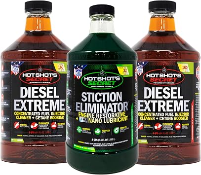 Hot Shots Secret Semi Prevention Pack - Stiction Eliminator 64 Oz and Diesel Extreme 64 Oz