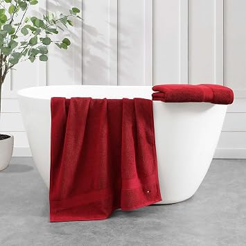 Tommy Hilfiger - Towel, Medium Weight Absorbent, for Everyday Home Use