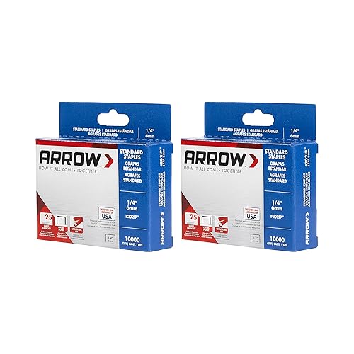Miniatura 8 de Arrow 202 grapas estándar de 14 pulgadas de longitud, suministros de oficina de acero galvanizado para engrapadoras de escritorio para negocios,